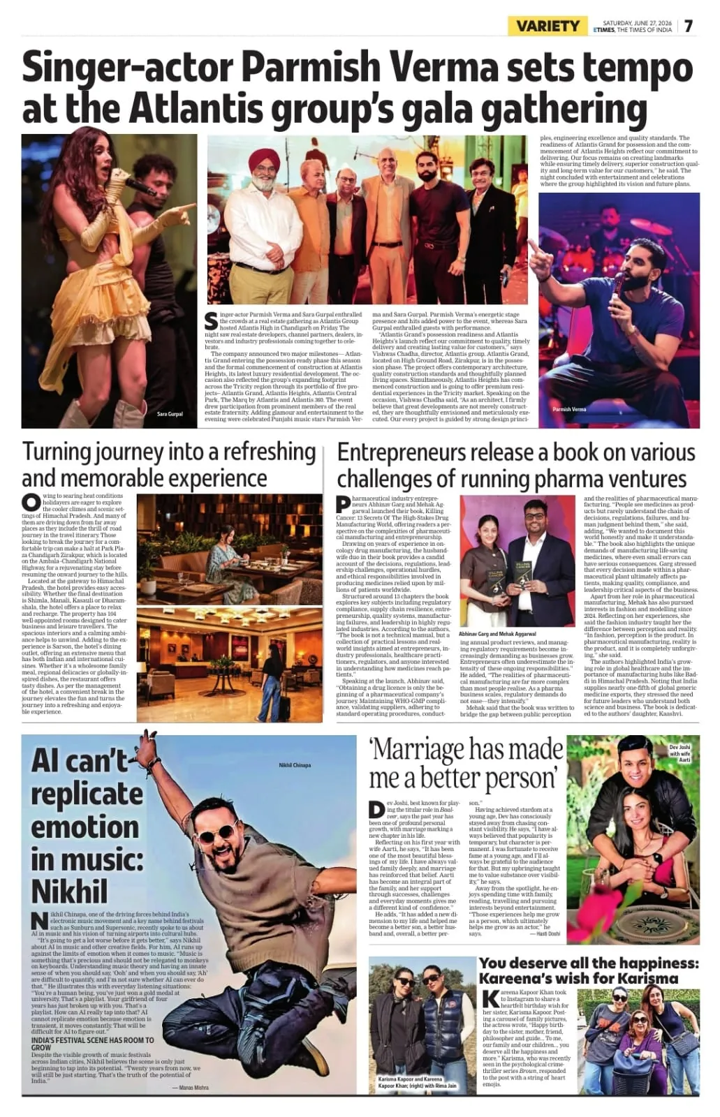 Atlantis Group gala gathering featured in The Times of India
